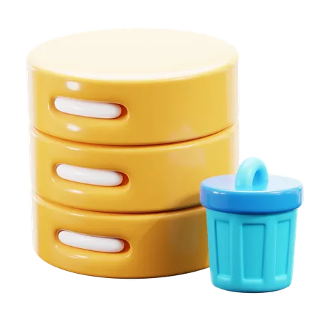 Limpieza de base de datos  3D Icon