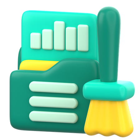 Limpieza de datos  3D Icon