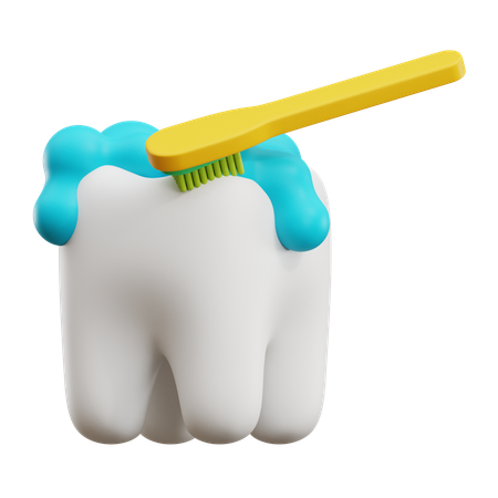 Limpieza dental  3D Icon