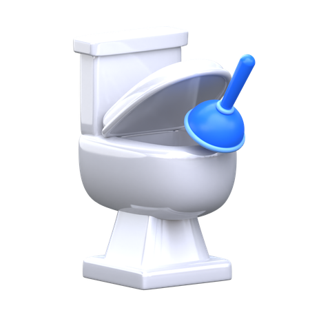 Limpieza del baño  3D Icon