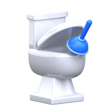 Limpieza del baño  3D Icon