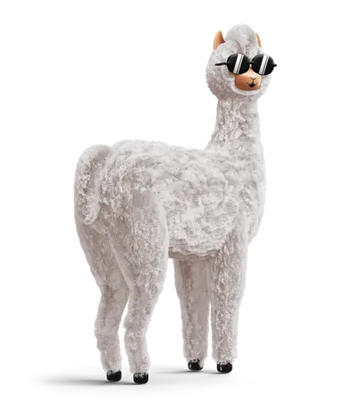 Linda alpaca  3D Icon