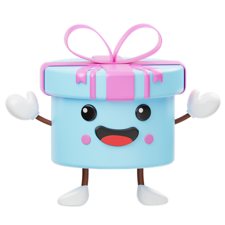 Linda caja de regalo  3D Icon