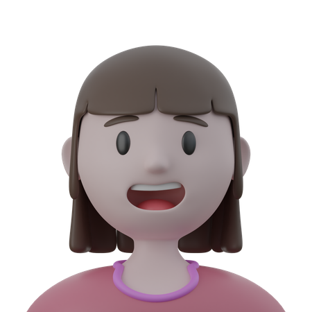 Niña bonita  3D Icon