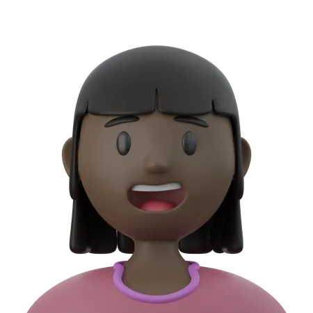 Niña bonita  3D Icon