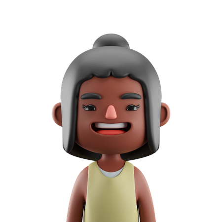 Niña bonita  3D Icon