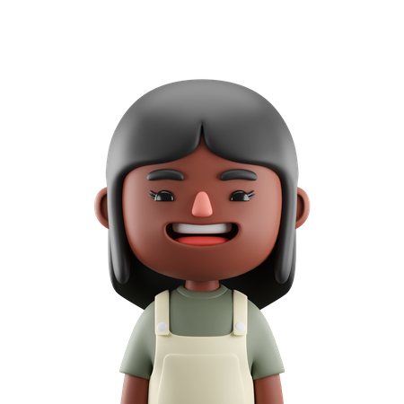 Niña bonita  3D Icon