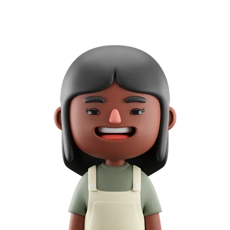 Niña bonita  3D Icon