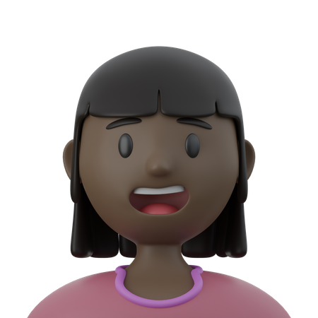 Linda garota  3D Icon