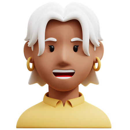 Linda garota árabe  3D Icon