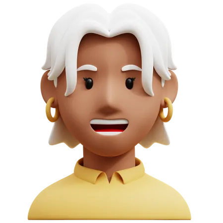 Linda garota árabe  3D Icon