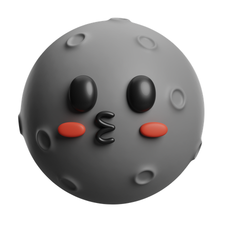 Linda luna  3D Icon