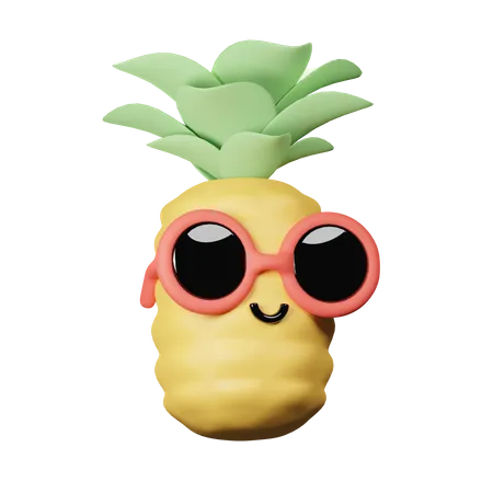 Linda piña  3D Icon