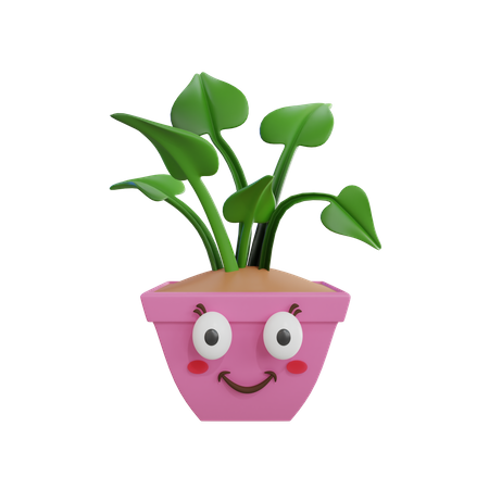 Linda planta  3D Icon