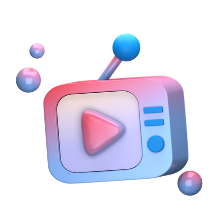 Lindo televisor analógico  3D Icon