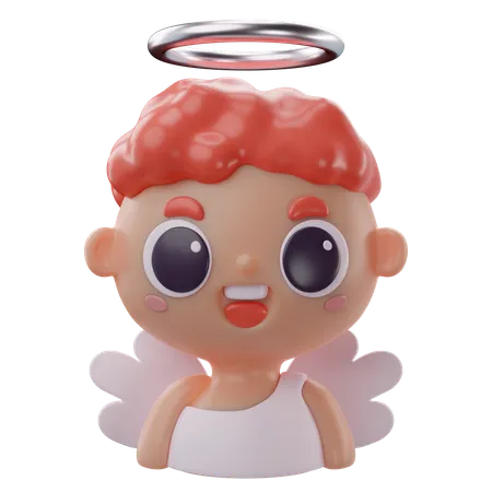 Ángel lindo  3D Icon