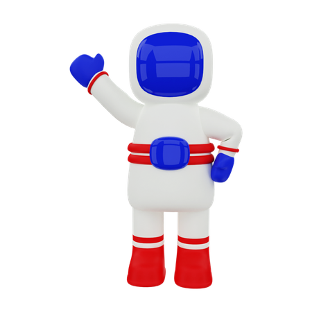 Lindo astronauta  3D Illustration