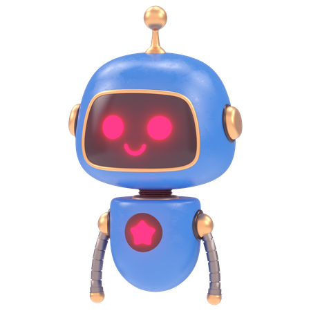 Robot lindo  3D Illustration