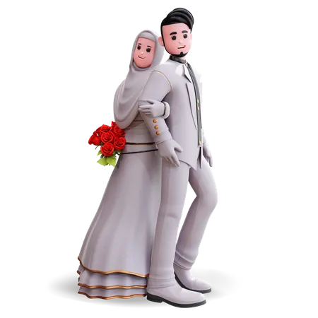 Linda Serie De Ilustracoes 3 D De Casamento Da Algrafika 3D Illustration