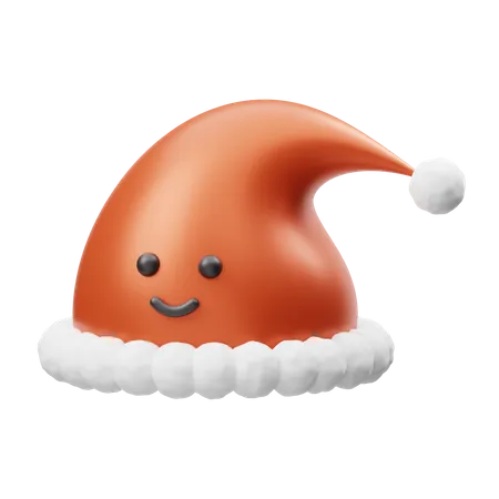 Lindo chapéu de Papai Noel  3D Illustration