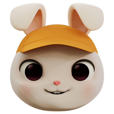 Lindo emoji de conejo  3D Icon