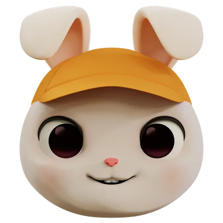 Lindo emoji de conejo  3D Icon