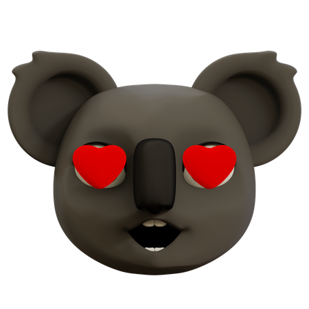 Lindo koala amor emoji  3D Icon