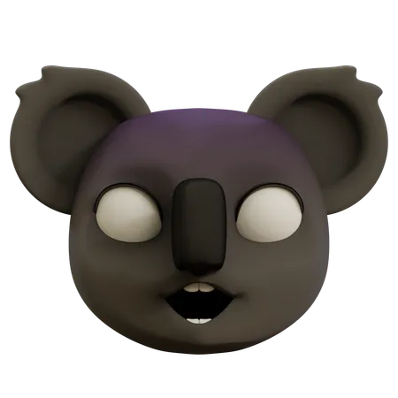 Lindo koala asustado emoji  3D Icon