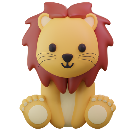 Lindo leon  3D Icon