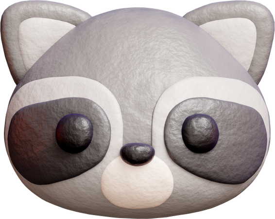 Lindo mapache  3D Icon