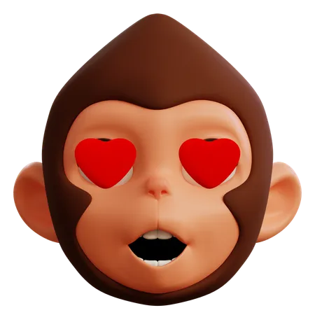 Lindo mono amor  3D Icon