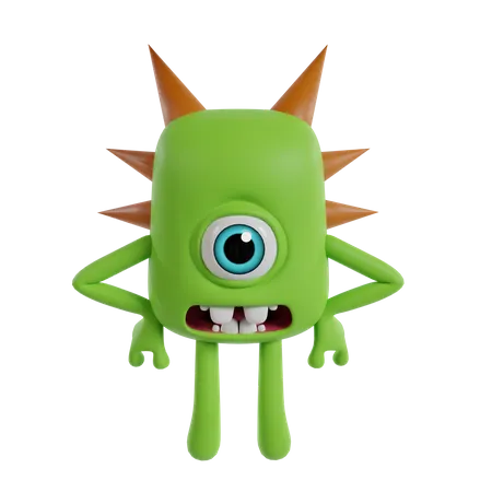 Lindo monstruo  3D Icon