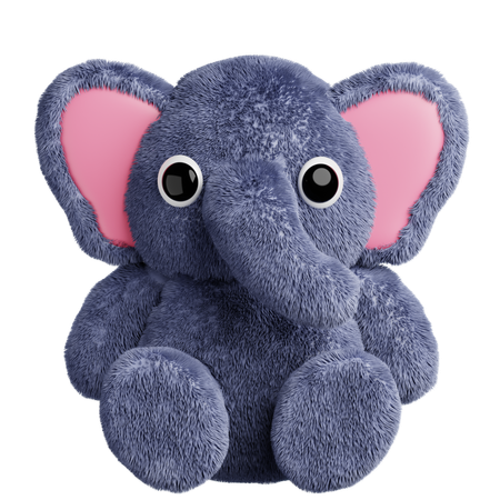 Lindo muñeco de elefante animal  3D Icon