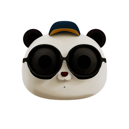 Lindo panda genial emoji  3D Icon