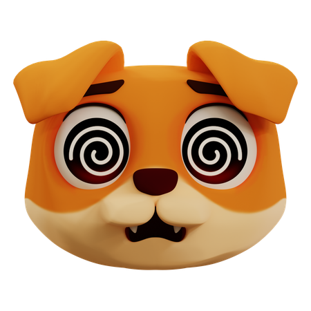 Lindo panda está mareado emoji  3D Icon