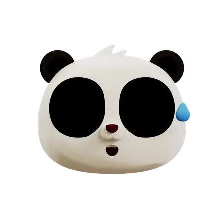 Lindo panda riendo emoji  3D Icon