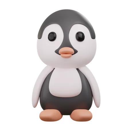 Lindo pingüino  3D Icon