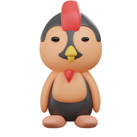 Lindo pollo  3D Icon