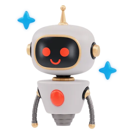 Lindo robot  3D Illustration