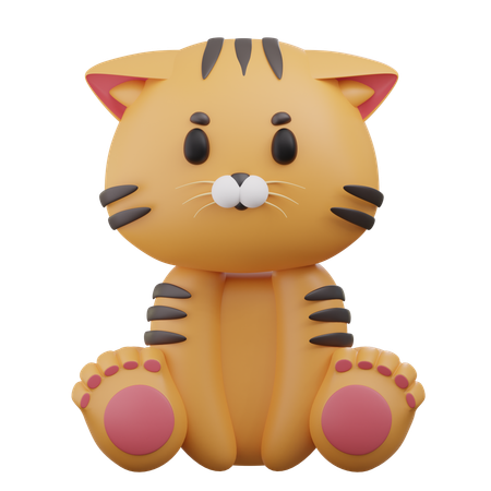 Lindo tigre 2  3D Icon