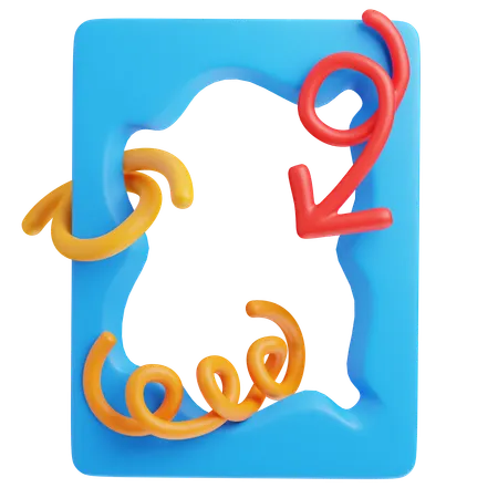 Line  3D Icon