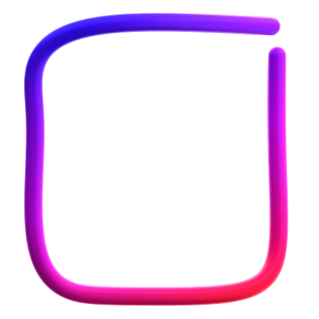 Line  3D Icon