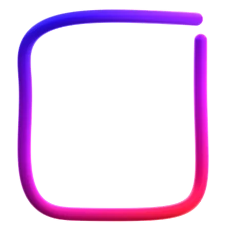 Line  3D Icon