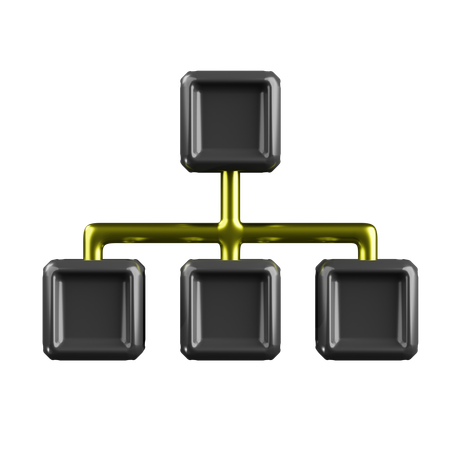 Line Block  3D Icon