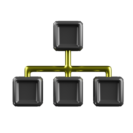 Line Block  3D Icon