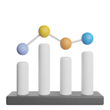 Line Chart  3D Icon