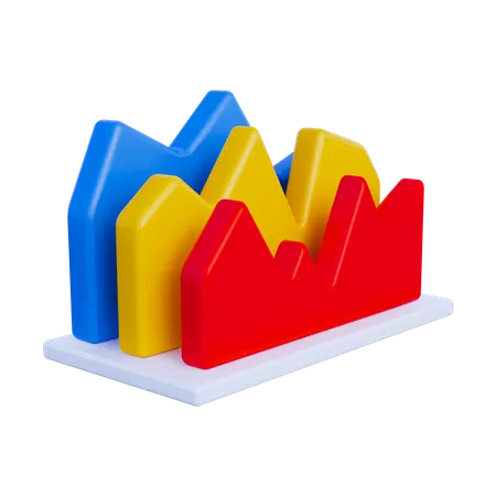 Line Chart  3D Icon