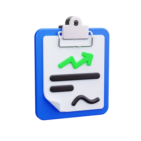 Line chart  3D Icon