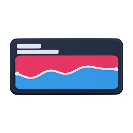 Line chart  3D Icon