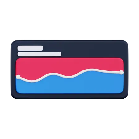 Line chart  3D Icon